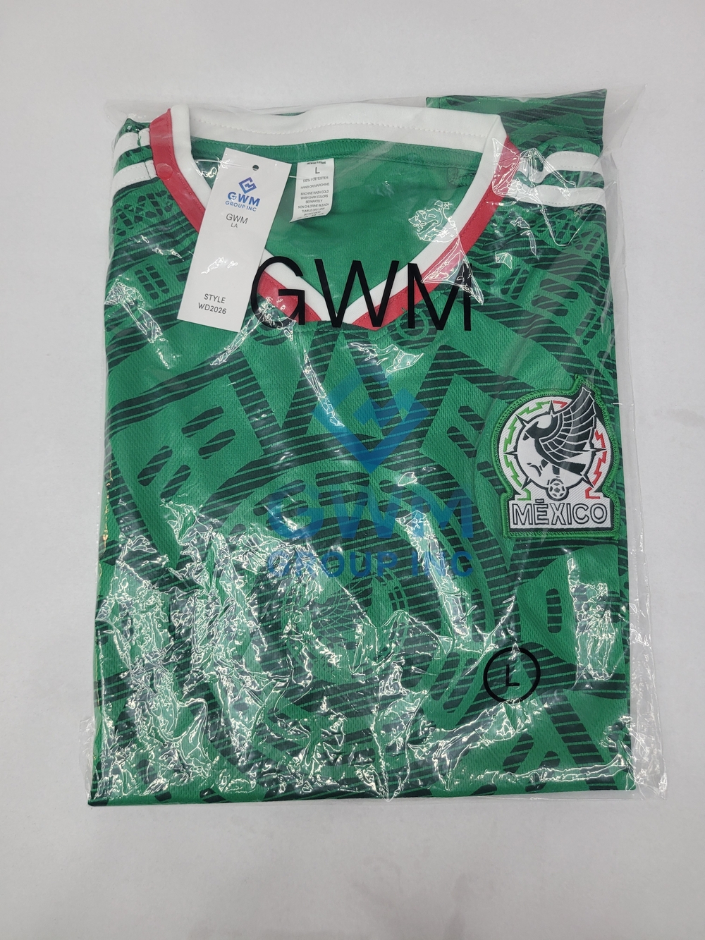 Mexico Green Aztec Print Soccer Jersey - Picture 3 of 3